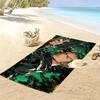 Roronoa Zoro Print Beach Towel, Large Soft Quick Dry Towel for Beach Camping Swimming