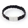 Glory_Arden [Unisex] Surgical Steel Buckle Classic Leather Bracelet / Ghmb-163