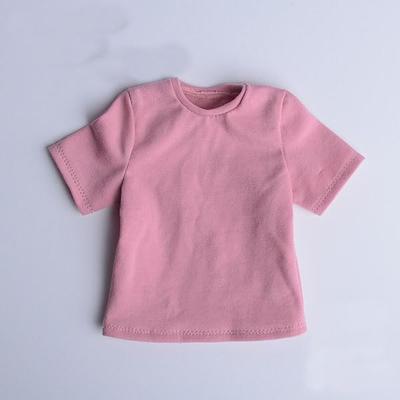 Scale Action Figure Costume for Male and Female Not Pink 1/6 T-Shirt (Body, Head, Shoes, Etc. Included)