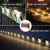 4 Pack LED Solar Deck Lights Waterproof for Garden Pathway Yard Patio