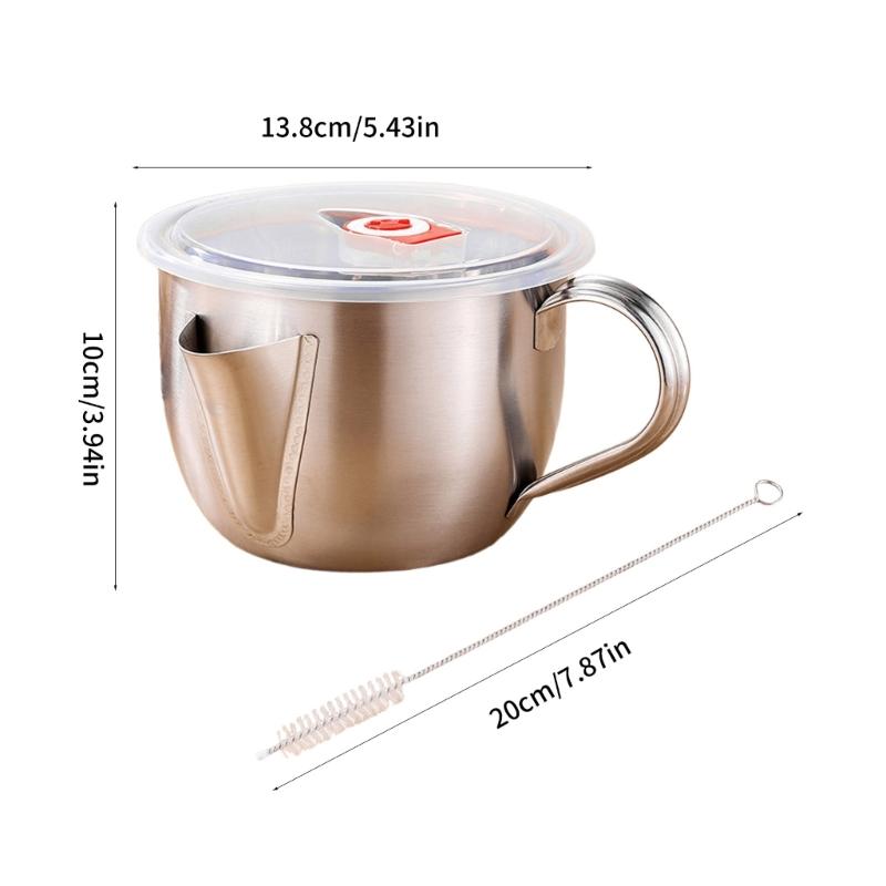 Multipurpose Steel Cooking Oil Soup Filter Strainer Bowl With Secures Grip Handle And Easy Maintenances Feature