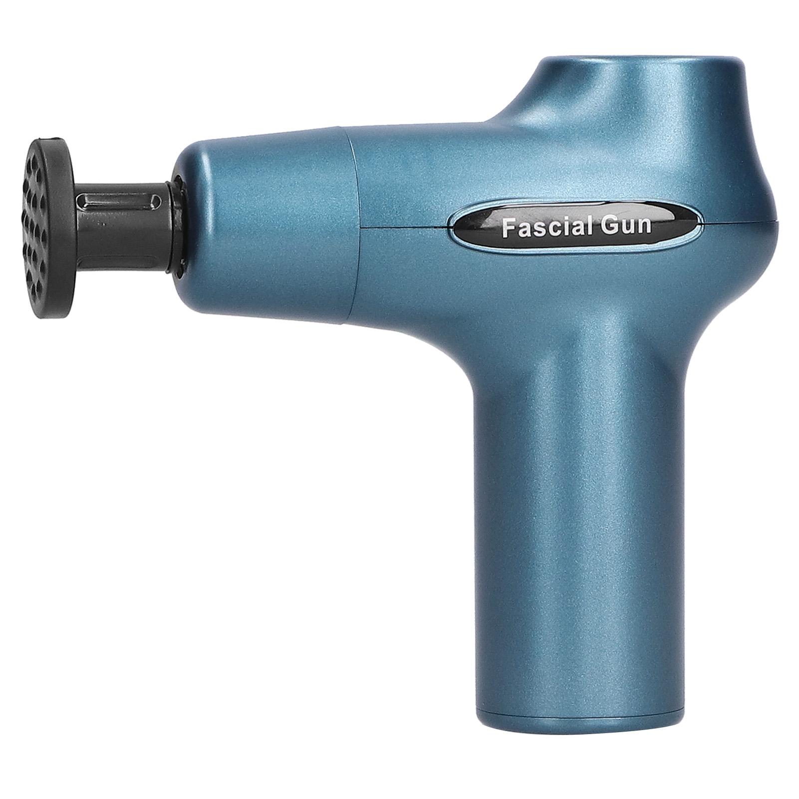 

Электрический массажер для мышц с ЖК-дисплеем, мощный вибрационный расслабляющий фитнес-массажер для мышц (синий)