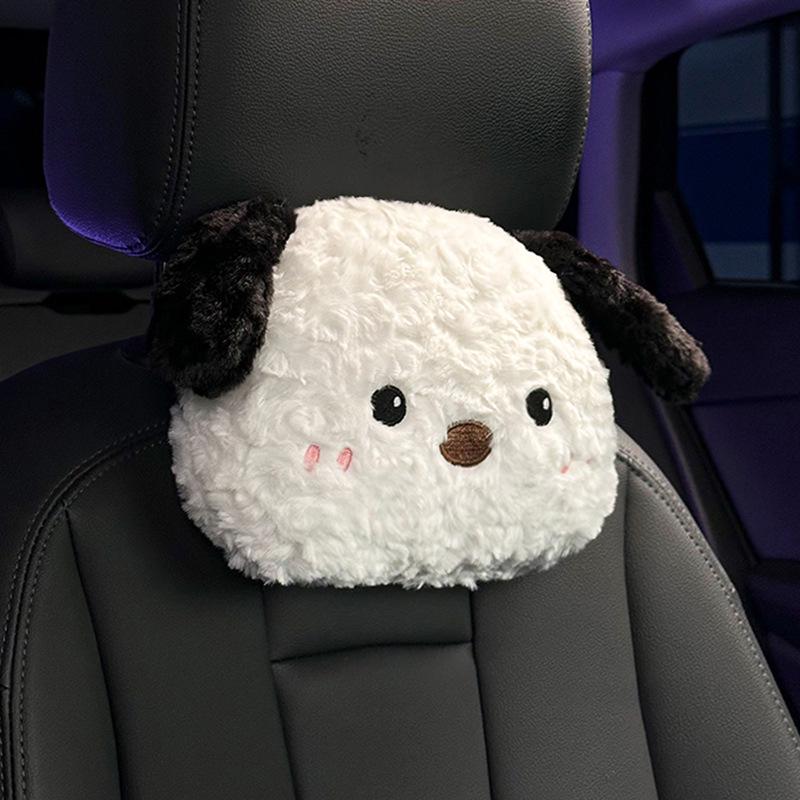 Damen Winter Plüsch Autositz- und Rückenlehnenbezug – Warm, Niedlich, Integriertes Design