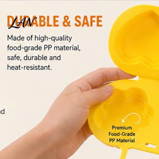 Time Saving Breakfast Device Microwave Egg Cooker, Quick Steamer Mold, Flower/Heart Fast Cooking Kitchen Gadget ShapeReusable Poacher for Healthy