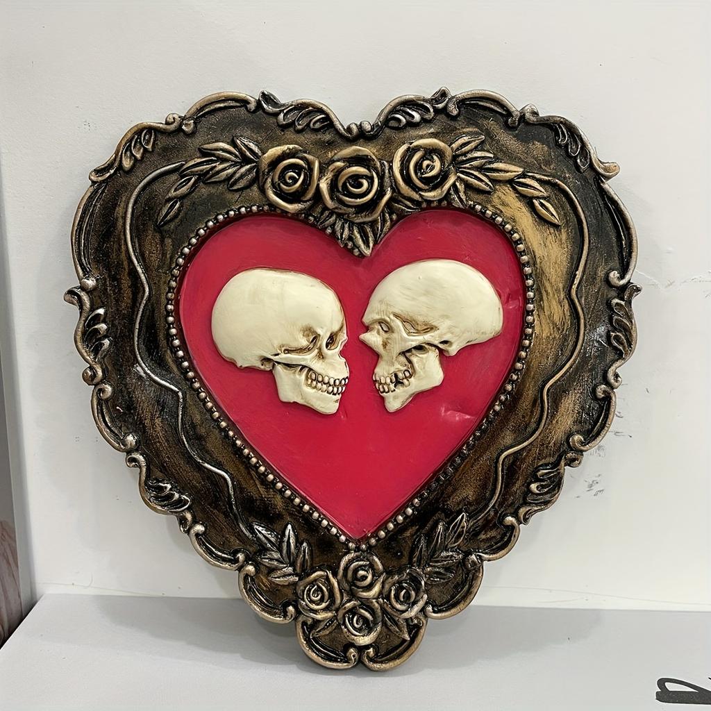 Love Statue Skull Statue Skull Heart For Wedding Party Decoration Halloween Decoration Home Decoration