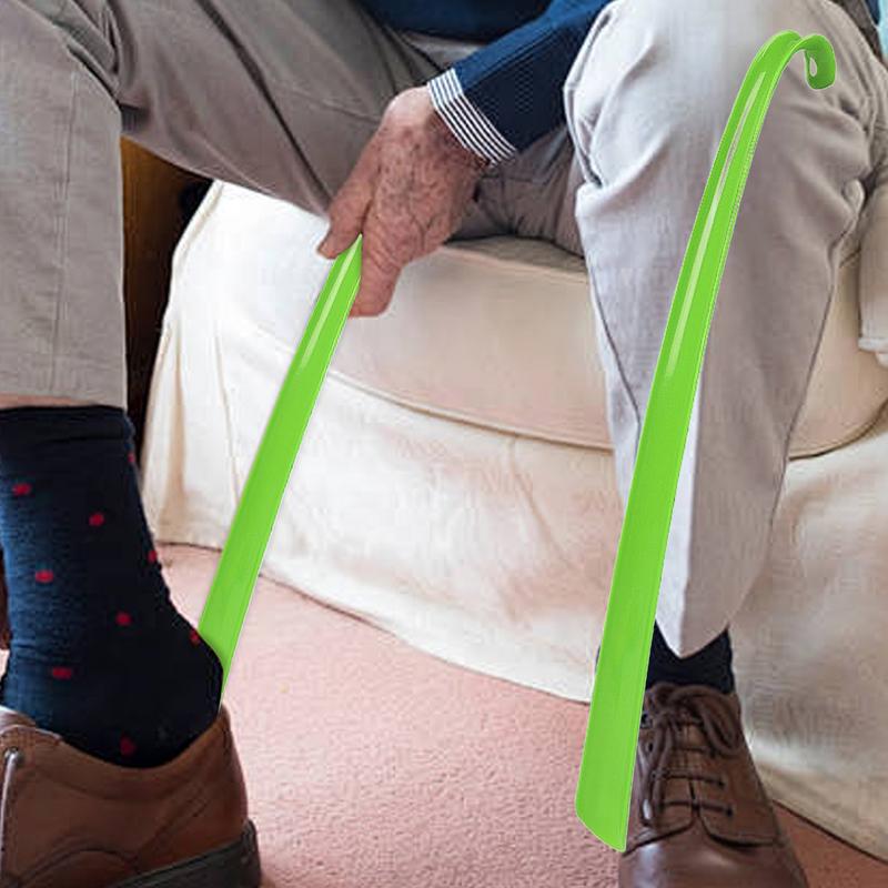 16.7 inches Long Shoehorn ABS Lazy Shoe Helper Long Handle Shoes Lifter Pull Shoehorn Slip Handle Long Shoehorn