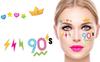 Stickers Crystals Face Decoration Disco 90s