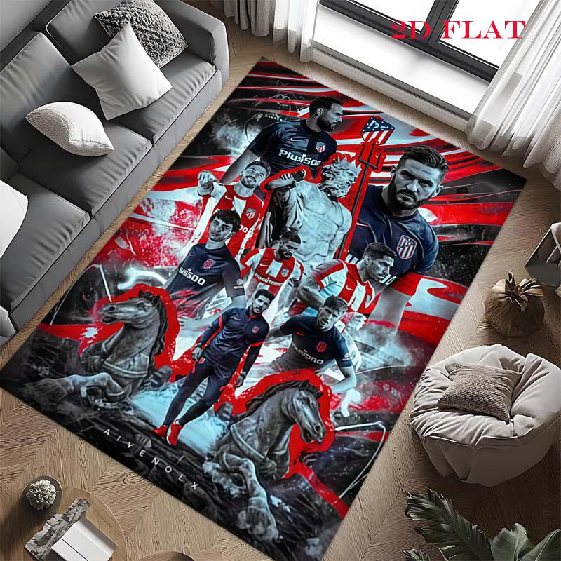 Atleti Carpet Rug for Living Room Bedroom Home Sofa Decoration,Kids Play Nonslip Floor Mat
