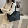 Classic Mogram Shoulder Bags European American Retro Tote Bags Simple Trendy Handbag Persalized Design, Trendy Commuter Bags