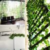 100/2M Artificial Green Ivy Vine Garland Fake Leaf Plants Rattan Hanging Creeper Garlands for Garden Wedding Party Wall Decors