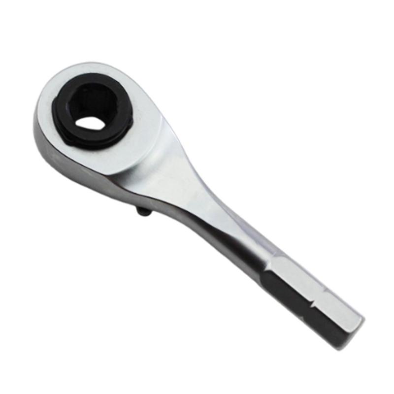 Mini Ratchet Drill Socket Small Repair Installation Tool for Daily Maintenance Bike Short Handle Reversible 72 Tooth