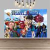 One Piece Luffy Pirate Cartoon Background Anime Adventure Decor Kids Birthday Baby Shower Party Wall Photography Banner Props