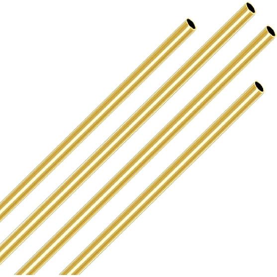 Aopin Brass Copper Cooling Tubing - 3mm ID X 4mm OD, 300mm Length, 2 Pcs