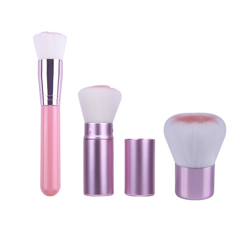 Retractable Cat Paw Loose Powder & Blush Brush for Makeup & Nail Art