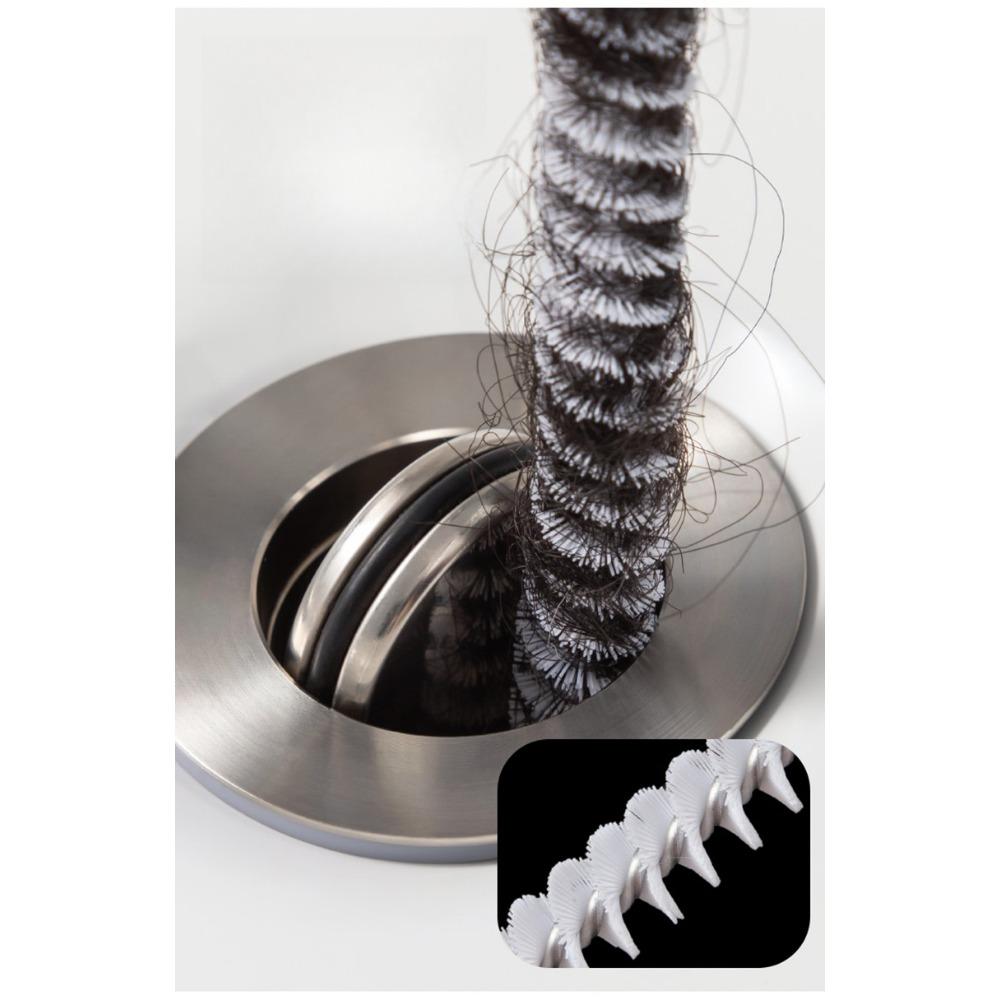 1pc Sink Drain Cleaning Brush, Drain Clog Remover, Bendable Sink Overflow Sewer Drain Brush For Bathroom Kitchen