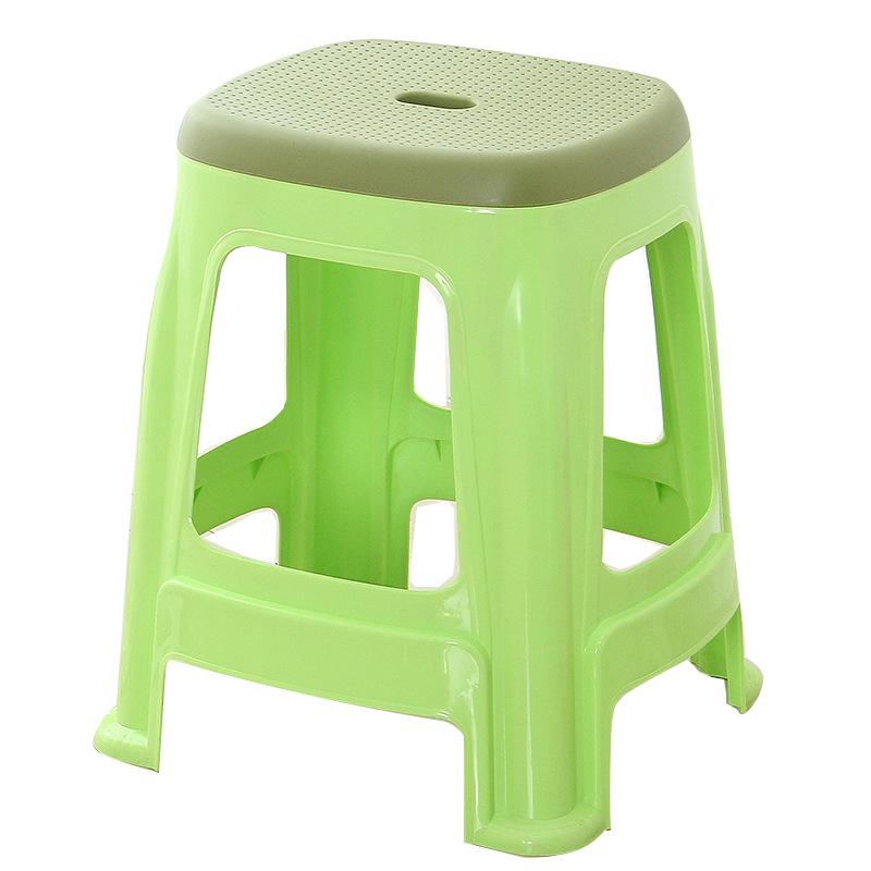 Children's Thickened Non-slip Dining Chair - Small Plastic Stool with Backrest for Kids and Toddlers