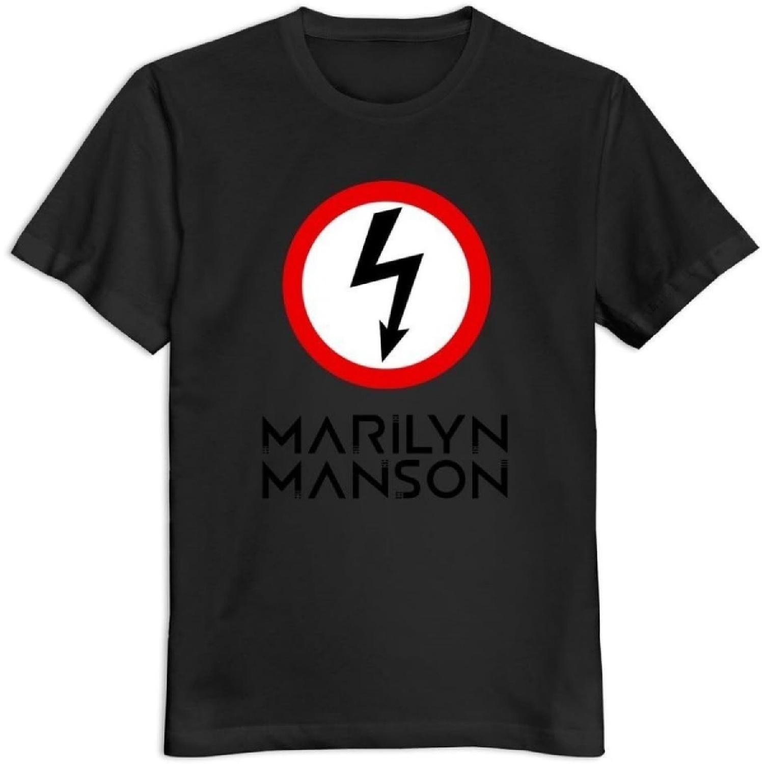 

Flycro Men s Marilyn Manson 100% Cotton Fashion T-Shirt Size XL Color Black XXXXXL чорний