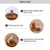 Wood Salt and Pepper Grinder Set, Manual Mills with Acrylic Window, Adjustable Ceramic Grinding - 6.5inch