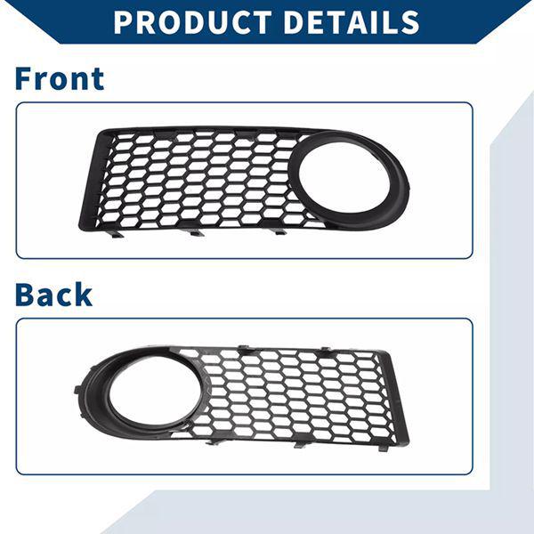 1C0807683J: Left Front Fog Light Grille Cover for 2006-2010 Volkswagen Beetle.