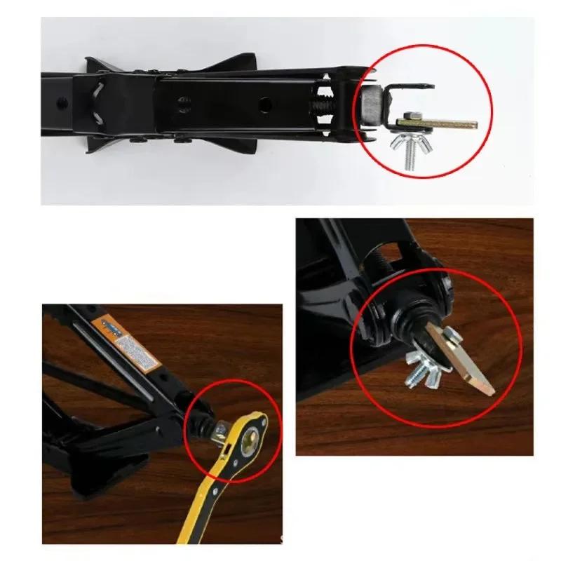 Kit de Macaco e Chave de Roda Dentada para Carro - Macaco de Tesoura 2 em 1 com Soquete para SUV/Sedan, Levantador de Pneu Economizador de Esforço para Garagem/Beira da Estrada