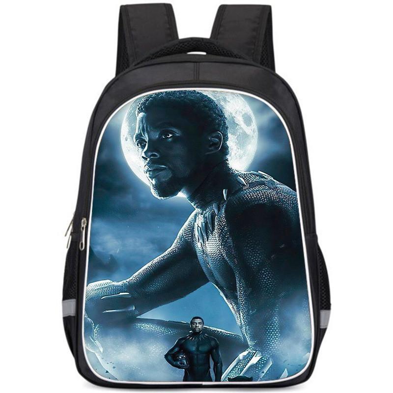 Large Capacity Lightweight Black Panther Kids Backpack For Boys And Girls School Use