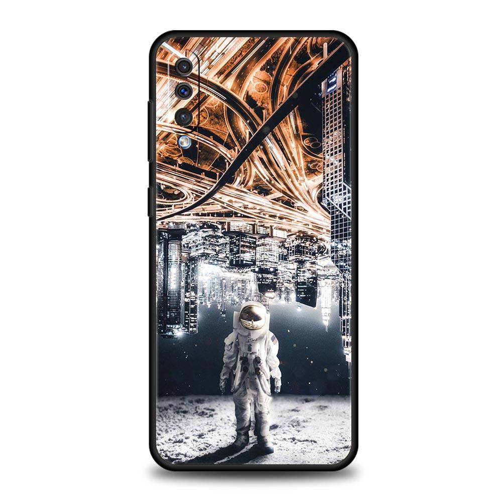 

Милый чехол для телефона с изображением астронавта Луны для Samsung Galaxy A52 A50 A70 A10 A30 A40 A20S A20E A02S A12 A22 A72 A42 A32 5G A04s Мягкий чехол Samsung A32 4G