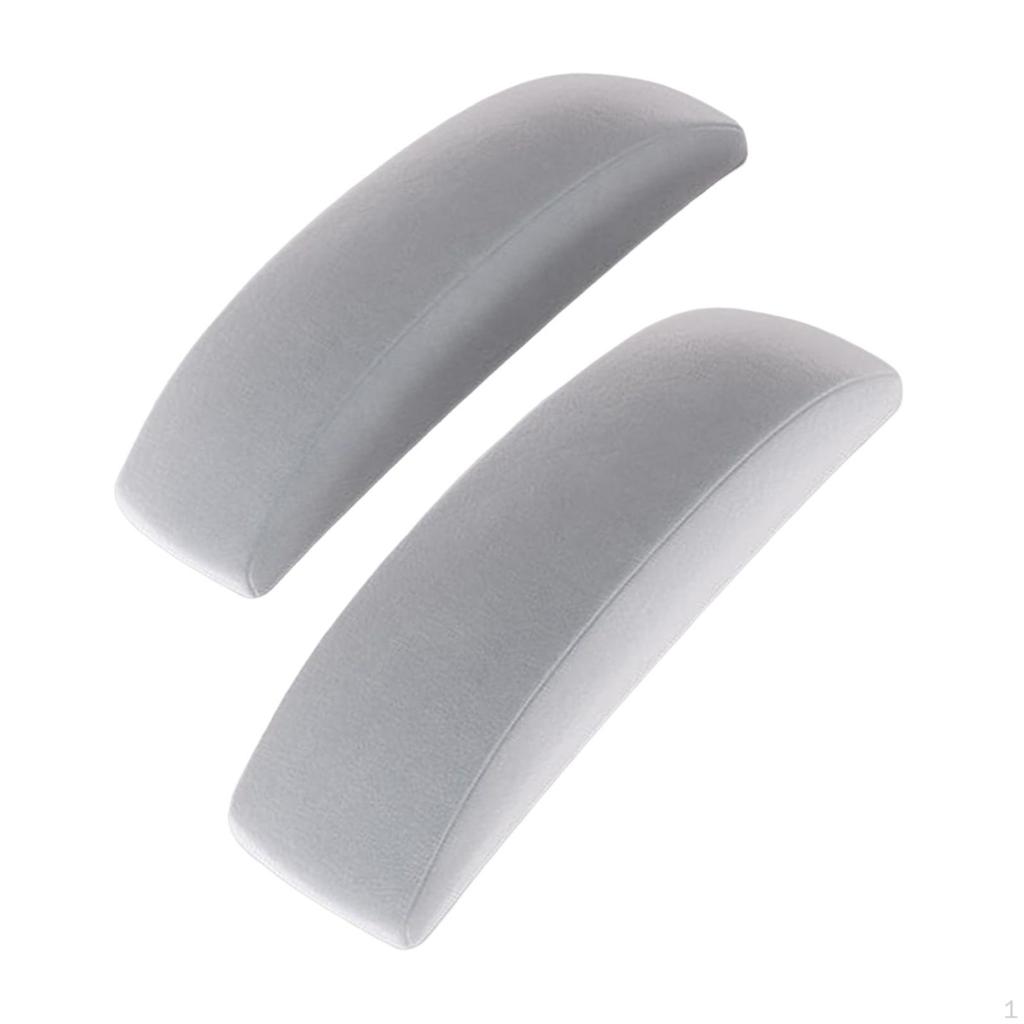 2 Chair Armrest Pads Reusable Breathable Soft Comfortable Removable Office Computer Home