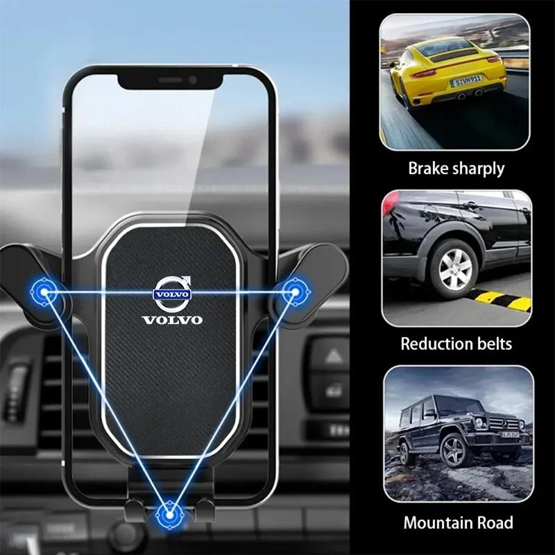 Car Phone Holder Gravity Car Phone Stand 360°Rotation Air Vent Phone Holder For Volvo V60 V40 XC90 S60 C30 V50 S90 XC40 S80 T6 CN5