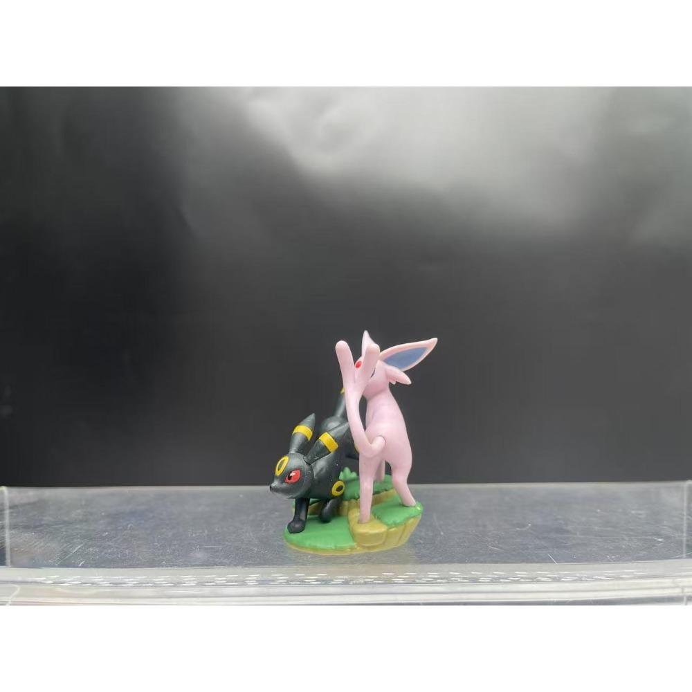 Pokemon Anime Cartoon Niedliches Umbreon Espeon Actionfigur Modell Schreibtisch Dekoration Ornament Kinder Fans Anhänger Geburtstagsgeschenk