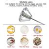 Egg Beater SemiAutomatic Stainless Steel Small Egg Whisk Hand Mixer for Kitchen Use(12in )