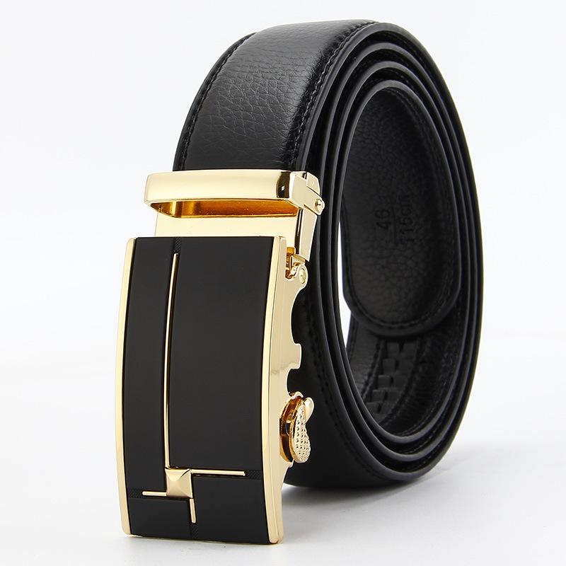 Microfiber Open Edge Automatic Buckle Belt Men's Casual Belt Men's Trouser Belt