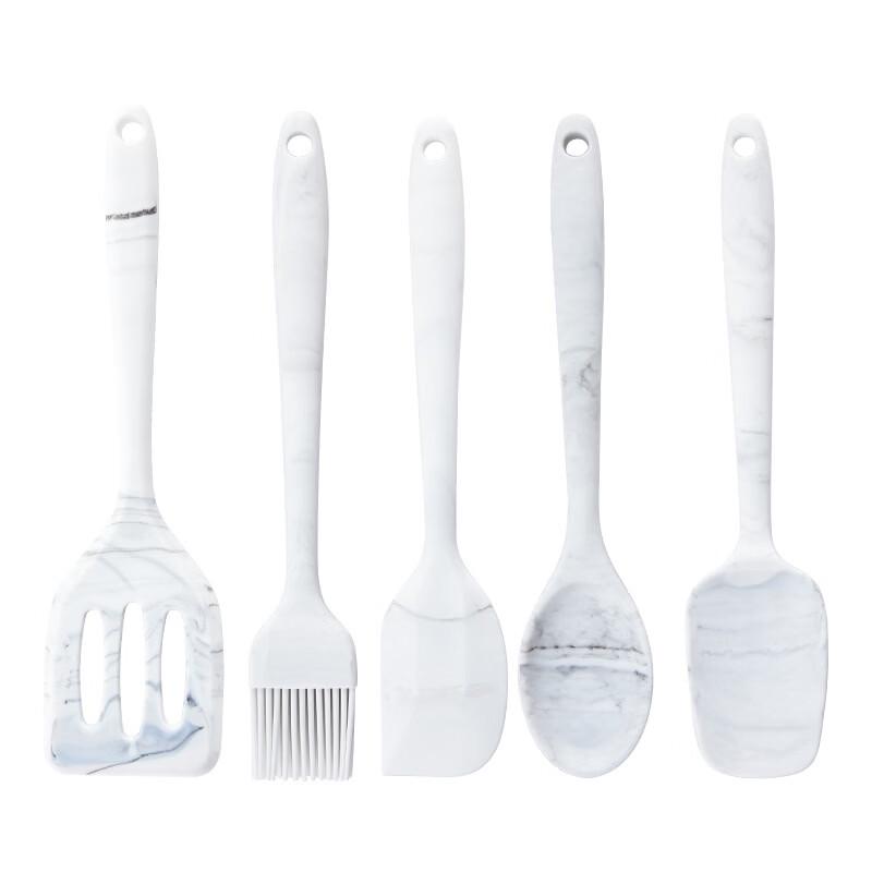 

Ruhan Marble Pattern Silicone Baking Utensil Set