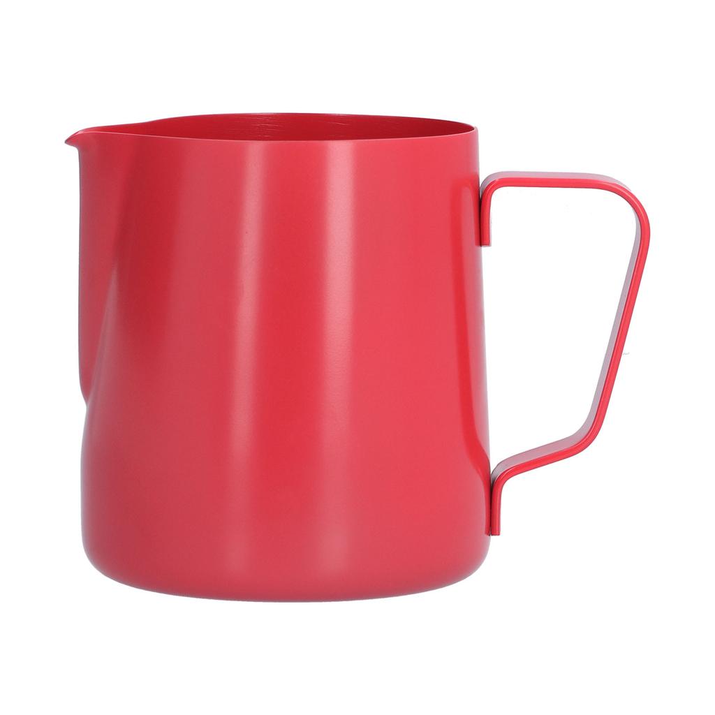 400ml PTFE Pointed Mouth Milk Frothing Jug Stainless Steel Coffee Jug for Home KitchenRed