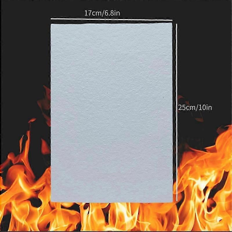 8 Stück Hochtemperatur-Dichtungspapier, Weißes Keramikfaser-Dichtungsmaterial, Feuerfeste Isolierplatte für Pelletöfen, Kamine, Grills, Heizkessel