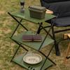 Outdoor Camping Cups Bowls Detachable Storage Rack Hung Shelf With Panel Hole Aluminum Alloy