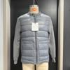 M Size Stand Collar Windproof Knit Sleeve Soft Short Cotton Coat Daily Commute Business Style