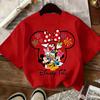 Summer Boys and Girls Clothing - Disney Mickey Mouse Fashion Cartoon Pattern T-Shirt - 100% Pure Cotton Short-Sleeved Shirt
