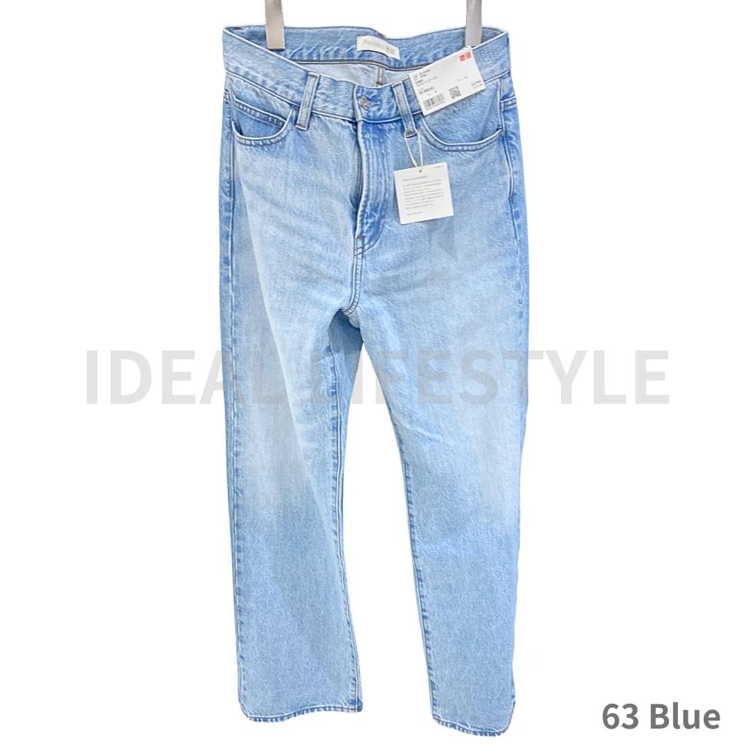 UNIQLO JW ANDERSON Straight Jeans 22-36 inch Blue/Navy Cotton Women 476209 NWT 29 синий