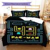 Pościel z wzorem Pac-Man, Zestaw kołdry Poszewka na kołdrę Poszewka na poduszkę Domowy prezent urodzinowy (1 * poszwa na kołdrę + 2 * poszewki na poduszki, bez rdzenia)