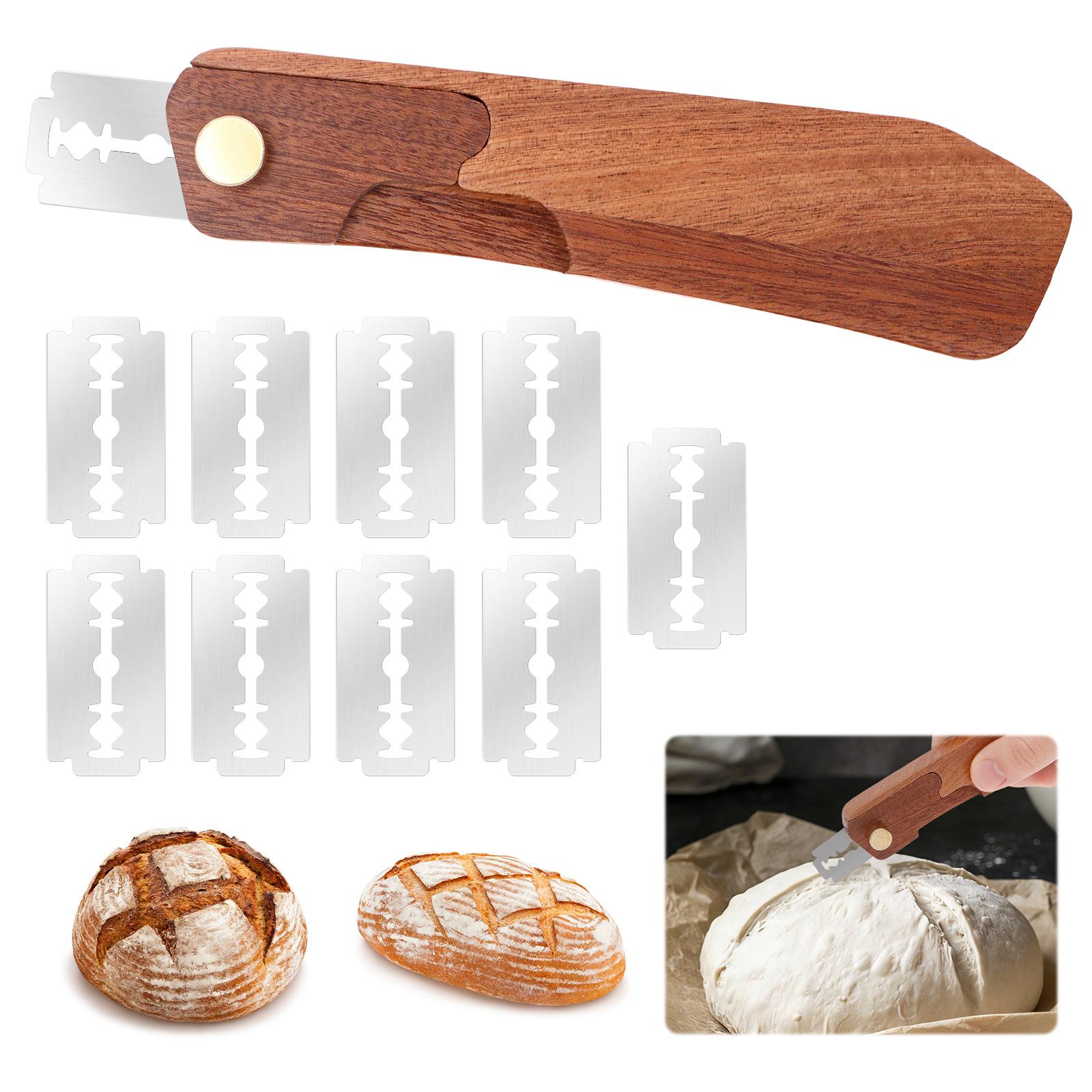 Bread Lame Sourdough Scorer Tool Portable Bread Scorer Tool with 10 Blade Ergonomic Sourdough Lame for Kitchen Baking Gadgets