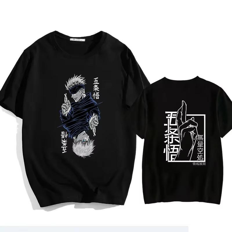 Jujutsu Kaisen Gojo Satoru TShirt Unisex Gojo Satoru Printed Short Sleeve TShirt Y2K Summer Top Comfortable Cotton M