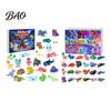 Winter Holiday Activities 3D Printed Animal Advent Calendar, 24-Day Dinosaur Ocean Land Fun Interactive Toys for Kids Figure Countdown Set, Christmas
