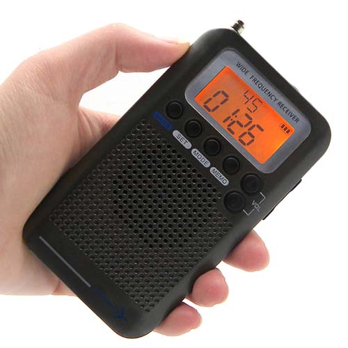 2025 Aircraft FullBand VHF Radio Portable FM AM SW Radio VHF CB 30-223MHZ 25-28MHZ Air 118-138MHZ with Dual Alarm Clock