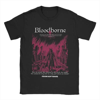 Men BLOODBORNE (5) T Shirts  Cotton Top Tees Summer Classic Short-Sleeve T-Shirt O Neck Novelty Casual Tshirt New Arrival