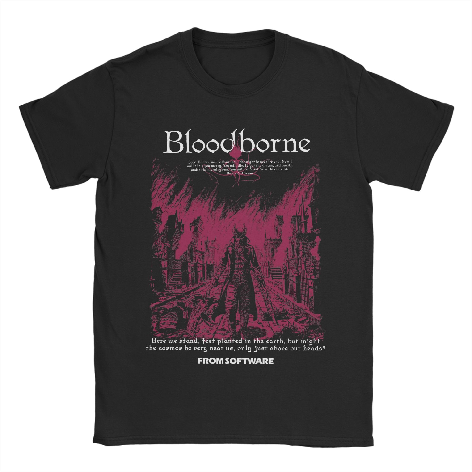 

Oversized T Shirt Bloodborne (3) Cotton T-Shirts Novelty Tshirt for Men s Beach Y2K Classic Print Short Sleeve Tees 4XL