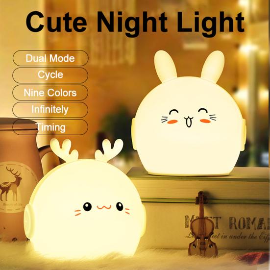 

1 комплект светодиодной перезаряжаемой USB-лампы с затемнением зарядки, сенсорной функции синхронизации, украшения, два режима, девять