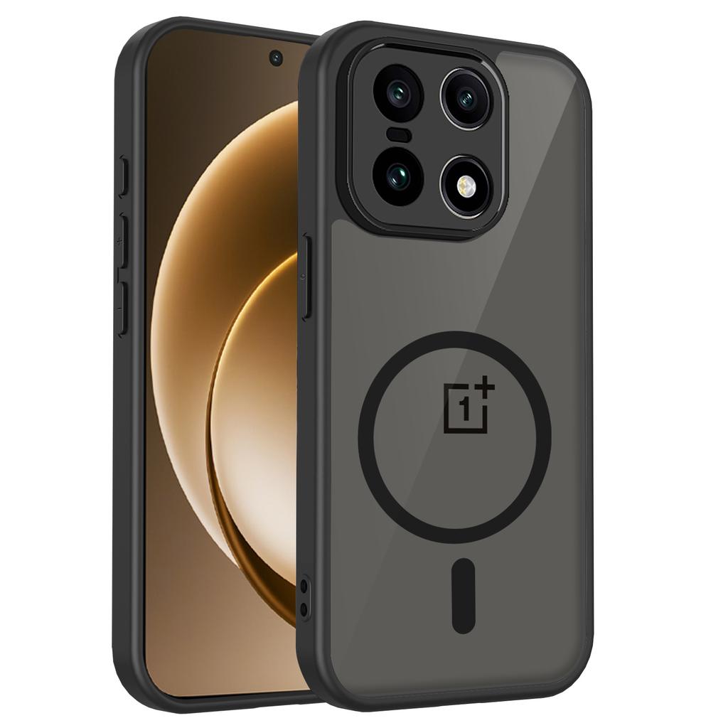 Luxury Matte Translucent Magnetic Shockproof Case For OnePlus 15 ACE5 Pro 13S 13R NordCE5 For Magsafe Wireless Charge Hard Cover