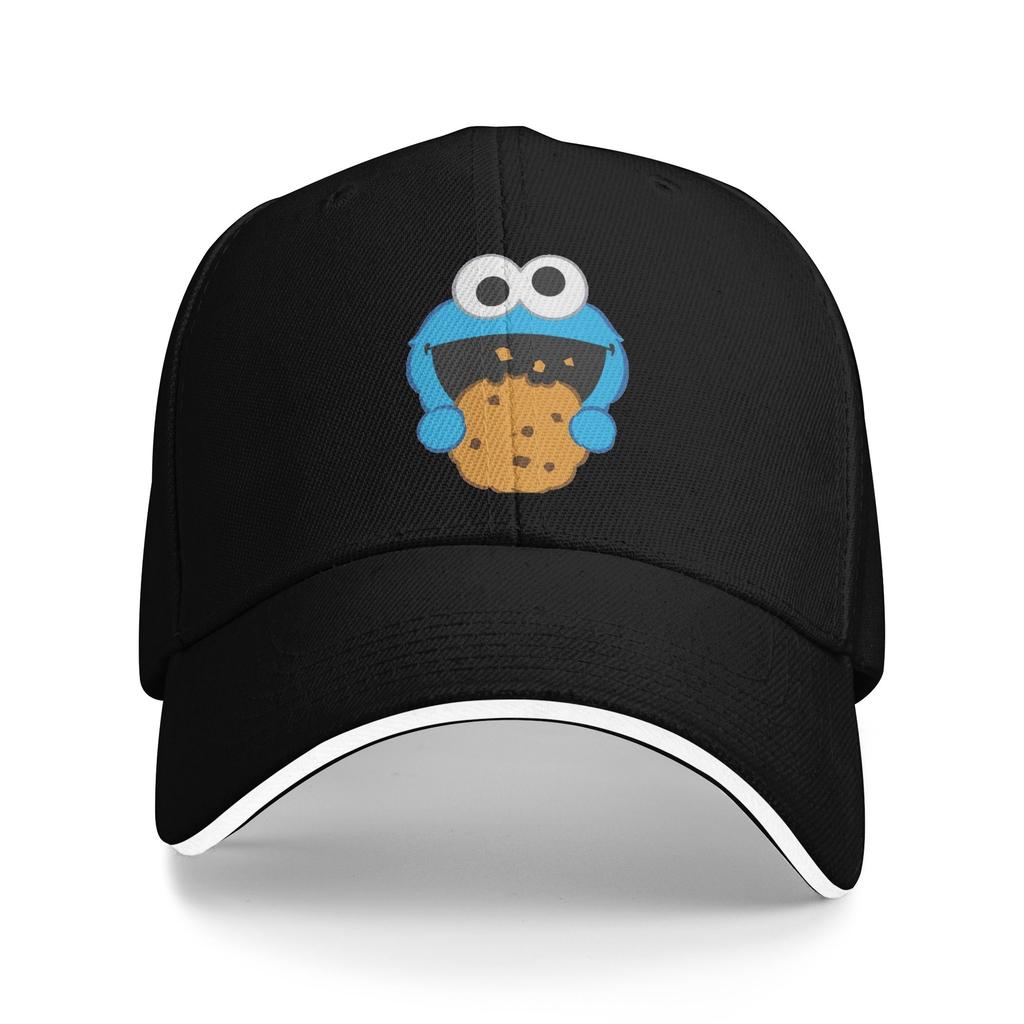 Cookie Monster Sesames Baseball Cap Hip Hop Cartoon Sandwich Hat Unisex Style Breathable Caps Hat Outdoor