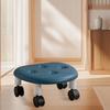 Low Roller Seating PU   Plastic Structure Movable   Wheels Stool for Living Room Baby Room