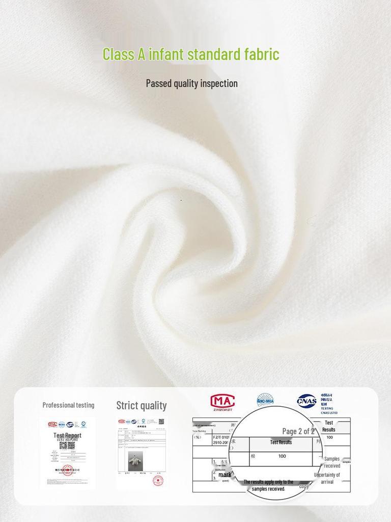 Newborn Year-Round Pure Cotton Monk-Style Boneless Tops